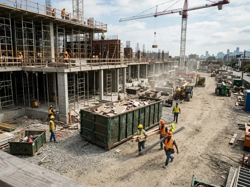commercial-construction-site-w-002 — frequently asked questions, Low Cost Construction Dumpster Rental in Chula Vista, TX
